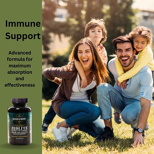 BUCKLEBURY Zeolite Micronized Smart Mineral Capsules - Supports Detox, Immune BUCKLEBURY