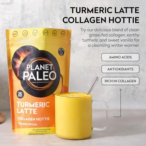 Planet Paleo Pure Collagen - Turmeric Latte (260g, 25 Servings) Planet Paleo