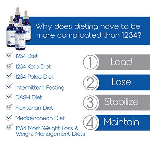 Creative Bioscience 1234 Diet Drops Extreme, 2 Fl Oz (4 Pack) Creative Bioscience