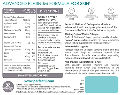 Perfectil Platinum Collagen for Skin 10 x 50 ml Perfectil