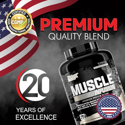 Nutrex Research Whey Protein Powder, Vanilla Muscle Infusion Whey Isolate w/EAA Nutrex Research