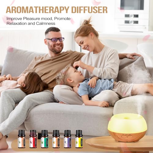 Aromatherapy Essential Oil Diffuser: Cool Mist Aroma Diffuser for Home - Colorful Light Create Ambience Grevol