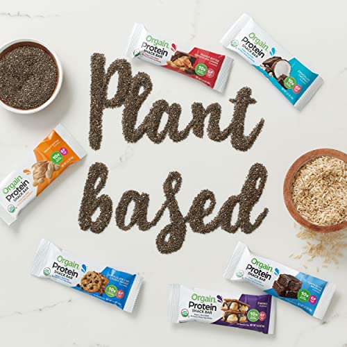 Orgain Organic Vegan Protein Bars, Peanut Butter - 10g Plant Based Protein Orgain