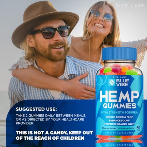 rize labs (3 Pack) Blue Vibe Gummies, Blue Vibes Gummies for Liver Kidney and Memory rize labs