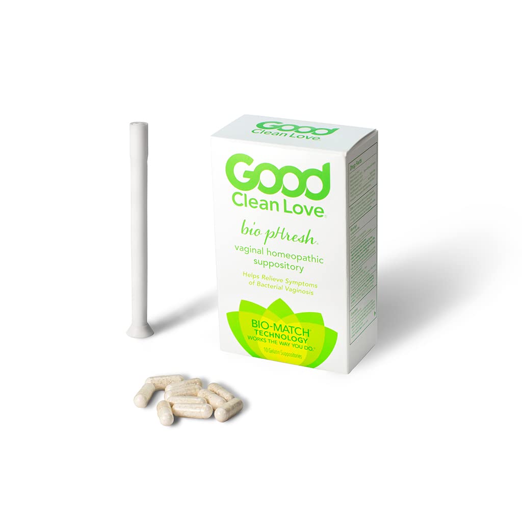 Good Clean Love BiopHresh Vaginal Homeopathic Suppository, Bacterial Vaginosis Treatment for Women Good Clean Love