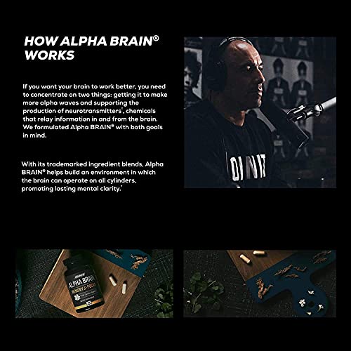 ONNIT Alpha Brain (60ct) - Over 1 Million Bottles Sold - Premium Nootropic Brain Supple ONNIT