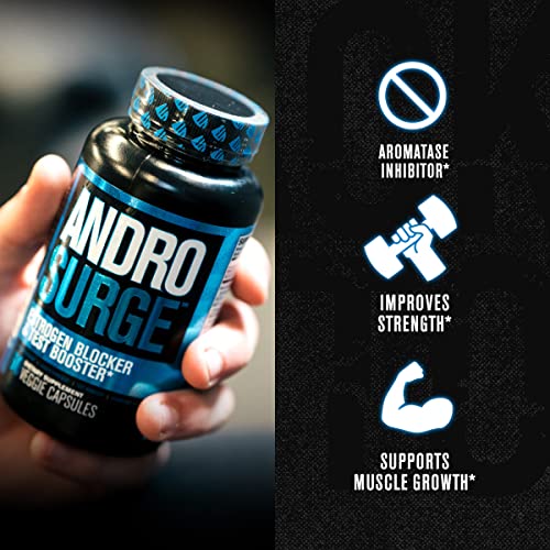 Jacked Factory Androsurge Estrogen Blocker & Testosterone Booster for Men -Grade Anti Jacked Factory