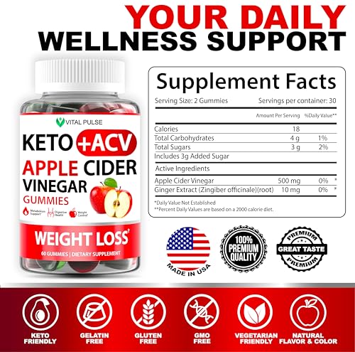 Keto ACV Gummies Advanced Weight Loss - ACV Keto Gummies for Weight Loss Vital Pulse