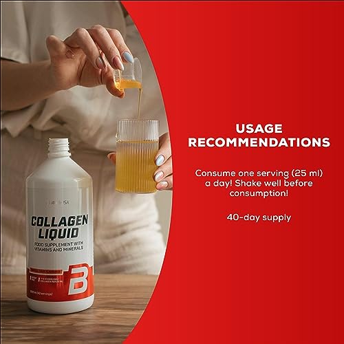 BioTechUSA Collagen Liquid, Flavored Dietary Supplement Drink with Collagen, Vitamins BioTechUSA