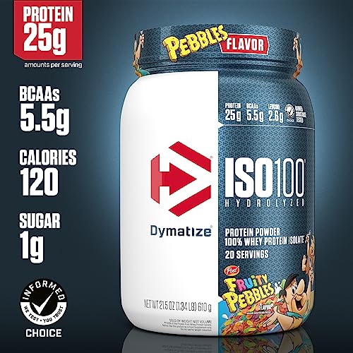 Dymatize ISO100 Hydrolyzed Protein Powder, 100% Whey Isolate, 25g of Protein Dymatize