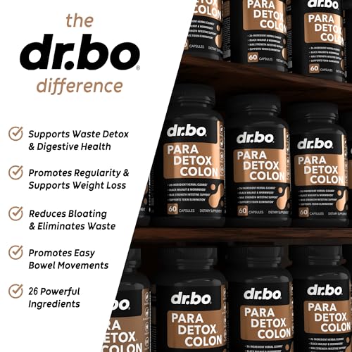 Colon Cleanse Pills Body Detox - Intestinal Guard Cleanser for Stomach - Natural Weight DR. BO