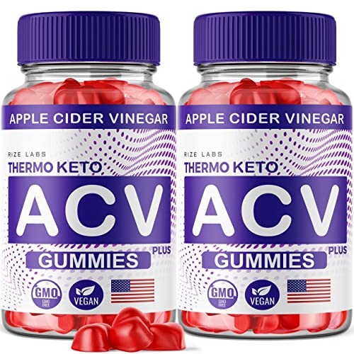 rize labs (2 Pack) Thermo Keto Gummies - ACV for Advanced Weight Loss with Apple Cider