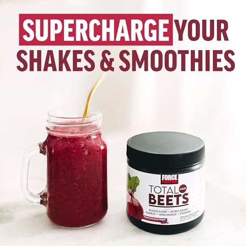 Force Factor Total Beets Drink Mix Superfood Powder with Nitrates to Supp