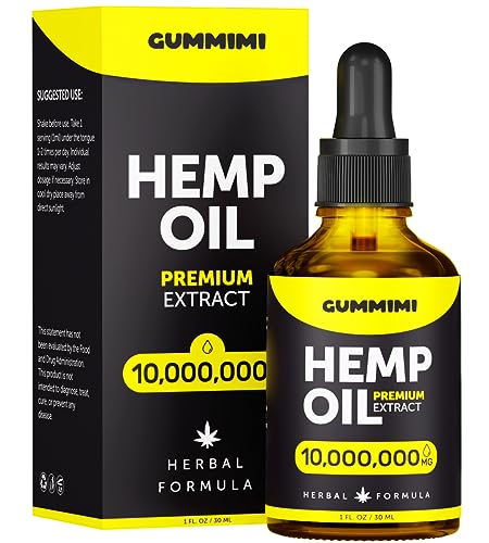 GummiMi Оrganic Hеmp Oil 10 000 000 mg - Natural Drops - Rich in Vitamins B, C, E 