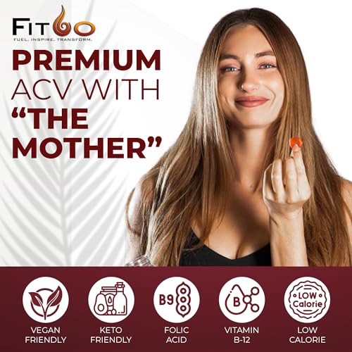FIT60 Keto Apple Cider Vinegar Gummies with The Mother | Keto ACV Gummies for Advanced Healthy Weight FIT60