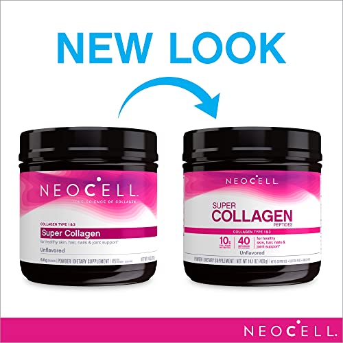 NeoCell Super Collagen Powder, 10g Collagen Peptides per Serving, Gluten Free NeoCell
