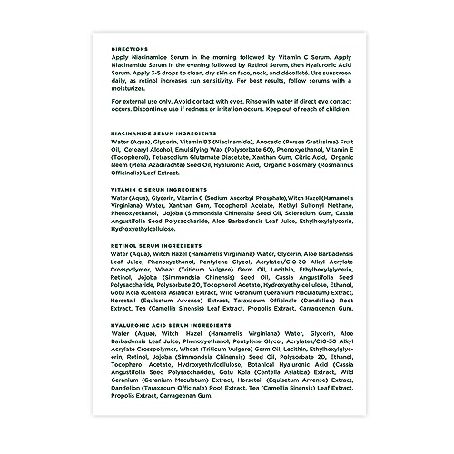 Tree of Life Advanced Regimen - 4ct x 1 Fl Oz - Niacinamide Serum (Refine) Tree of Life Beauty