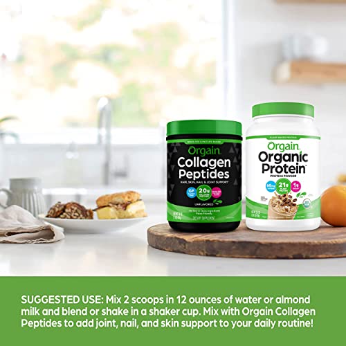 Orgain Organic Vegan Protein Powder, Iced Coffee - 21g Plant Based Protein, Gluten Free Orgain