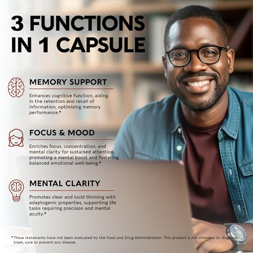 Mushroom Supplement - Organic Lion's Mane | Turkey Tail | Chaga | Cordyceps | Reishi NUTRAHARMONY