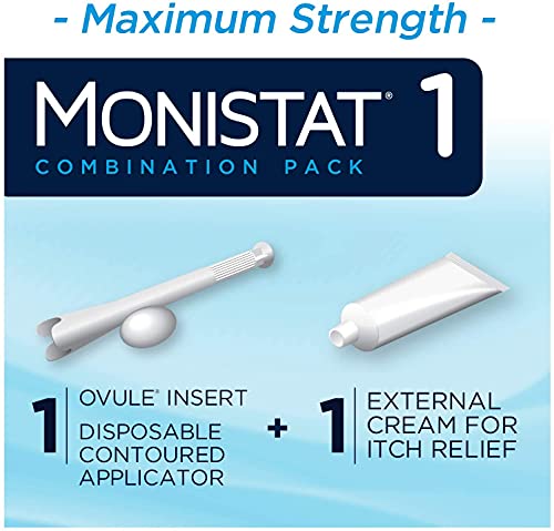 Monistat 1-Day | Day or Night Combination | Yeast Infection Treatment, Prefilled, 1 Pack Monistat