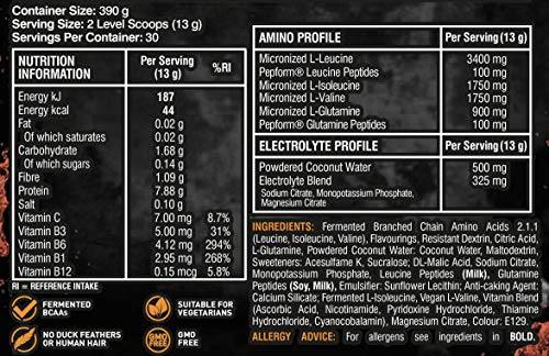 Grenade Defend BCAA Powder, Strawberry Mango, 390 g (7 g BCAA's Per Serving Grenade