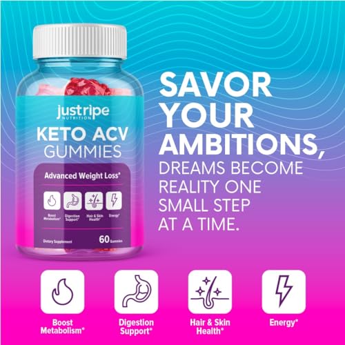 Keto Acv Gummies - Keto Gummies Apple Cider Vinegar - Weight Fat Management Loss Just Ripe Nutrition