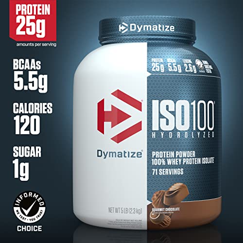 Dymatize ISO100 Hydrolyzed Protein Powder, 100% Whey Isolate Protein, 25g of Protein Dymatize
