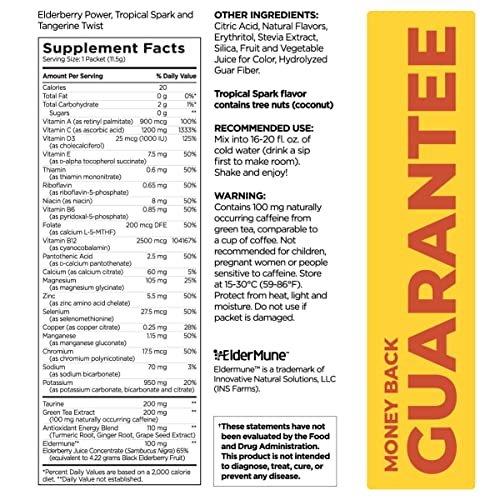 Pureboost Immune Clean Energy Drink Mix: Immunity Supplement with Elderberry Pureboost