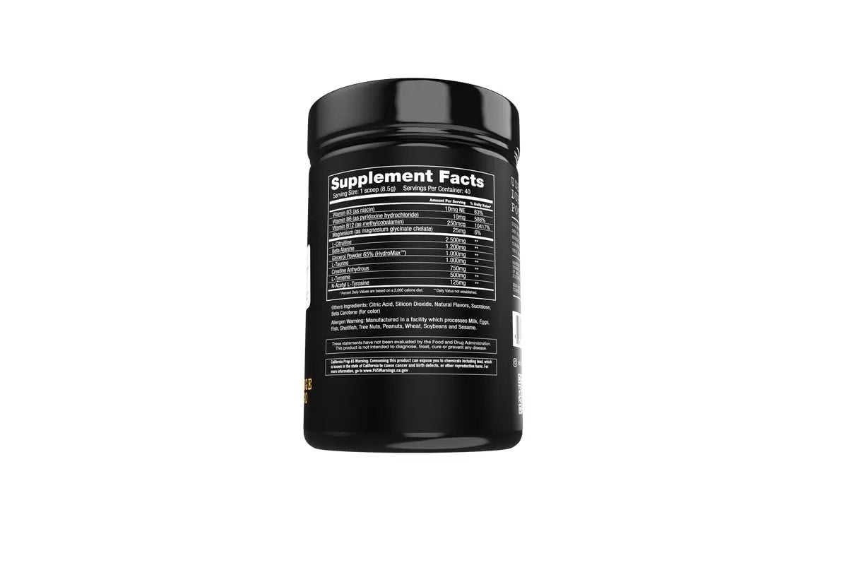 Project #1 AMP-NOX: Pre & Post Workout Powder to Boost Focus & Pump | Energizing Protein Drink for Gym Goers and Athletes | Stim-Free Muscle Primer - Instant Strength [40 Servings] - Orange Mango