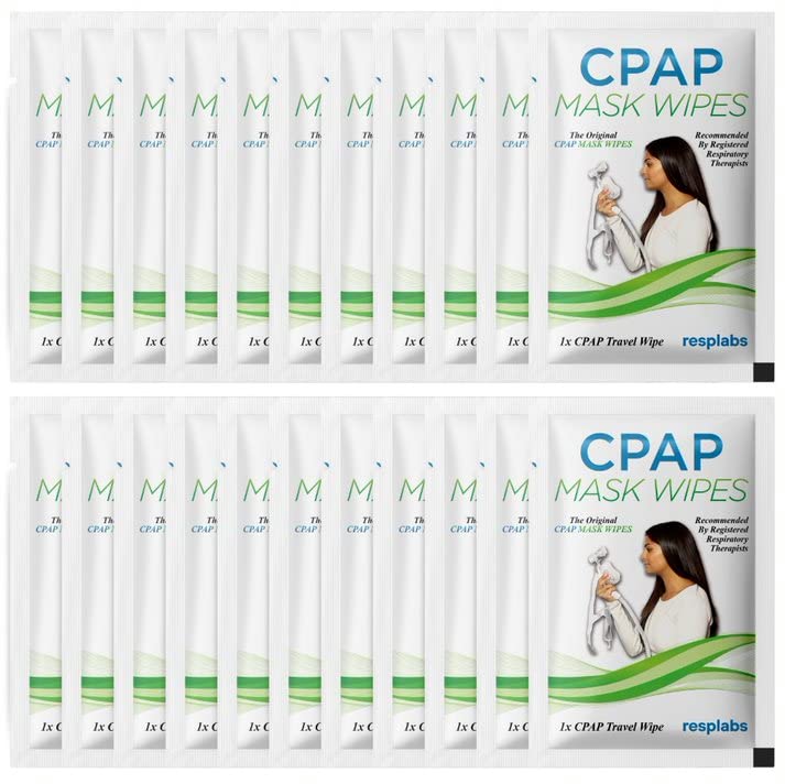 resplabs CPAP Mask Cleaning Wipes - Unscented, Alcohol-Free Cleaner RespLabs Medical Inc.