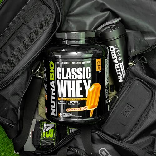 NutraBio Classic Whey Protein Powder- 25G of Protein Per Scoop - Full-Spectrum Amino NutraBio