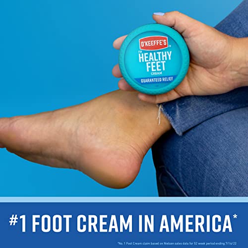 O'Keeffe's for Healthy Feet Foot Cream, Guaranteed Relief for Extremely Dry, Cracked Feet O'Keeffe's