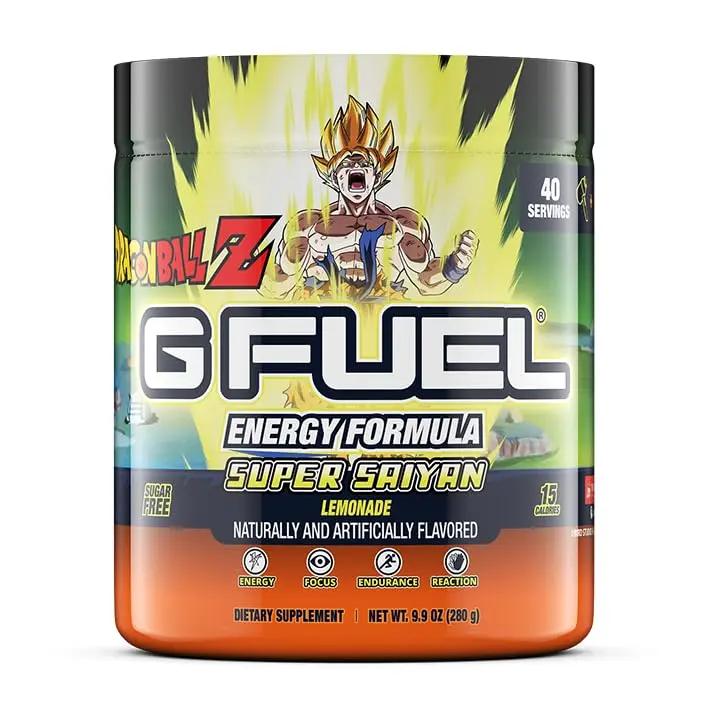 G fuel Dragon Ball Z Energy Powder, Sugar Free, Clean Caffeine Focus Supplement