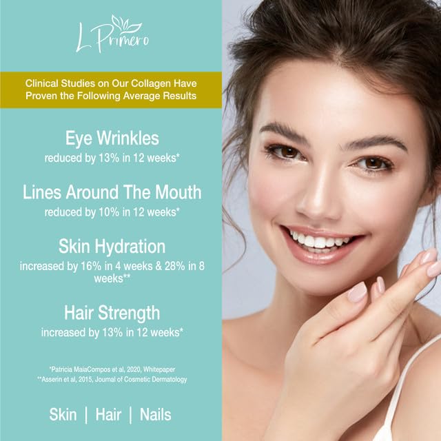 L Primero Collagen Peptides Powder 400g, Hydrolysed Unflavoured, Grass-Fed Bovine Bioactive Protein, Highly absorbable 18 Amino Acids, Keto L Primero