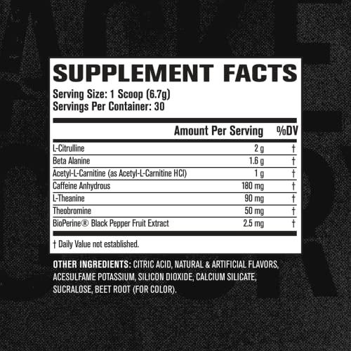 Jacked Factory NITROSURGE Shred Pre Workout Supplement - Energy Booster, Instant Jacked Factory