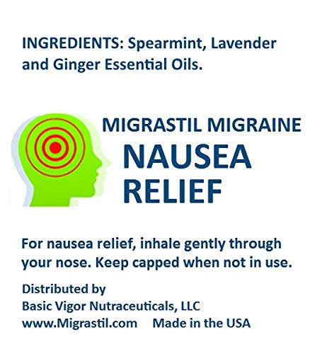 Basic Vigor Migrastil Inhaler (Pack of 2) - Pocket Size Aromatherapy Inhaler for Queasiness Basic Vigor