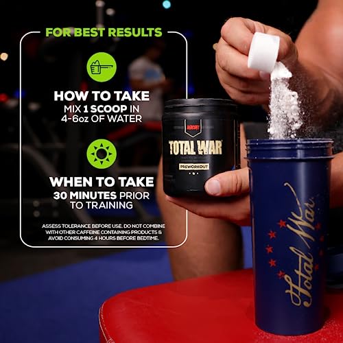 REDCON1 Total War Preworkout - Contains 320mg of Caffeine from Green Tea, Juniper REDCON1