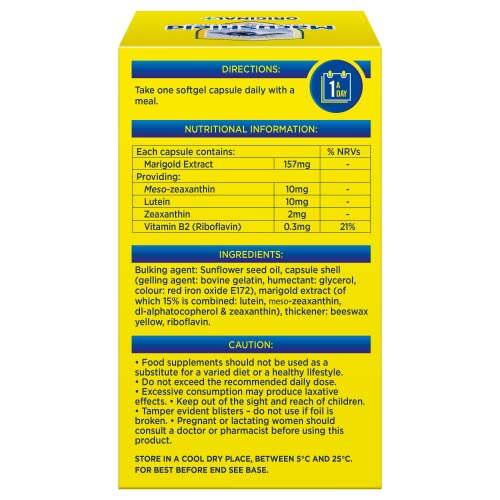 MacuShield Original Plus Capsules - 90 Day Pack, Eye Health Food Supplement containing Macushield