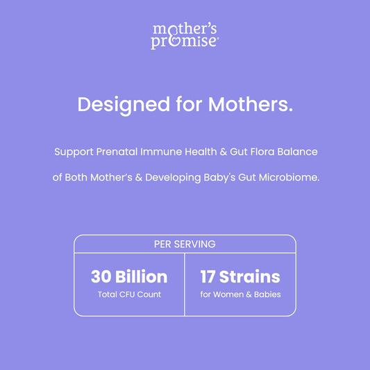 Prenatal Probiotics for Women | 30 Billion CFU, 17 Strains + Organic Prebiotics