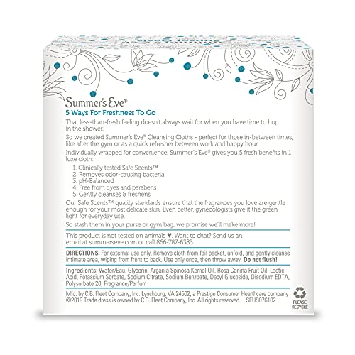 Summer's Eve Cleansing Wipes, Sunset Oasis, 16 count Summer's Eve