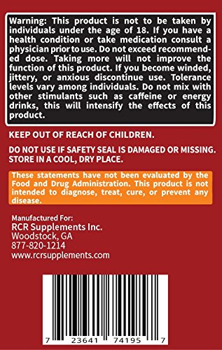 RaeSun Botanics Yohimbine HCL Bark Extract Extra Strength Supplement 5mg x 120ct RaeSun Botanics