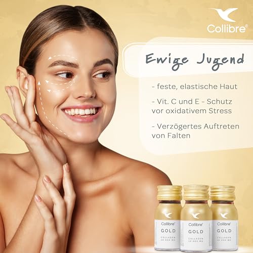 Collibre® Collagen Gold 10000mg 15 x 30ml Strong Liquid Drink Collibre