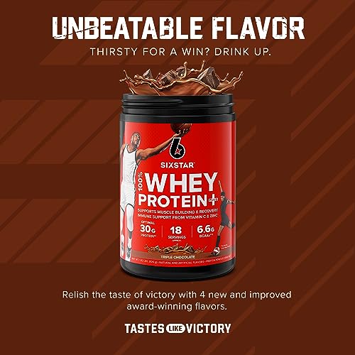 Six Star Elite Series 100% Whey Protein Plus Triple Chocolate 1.8lbs US Six Star