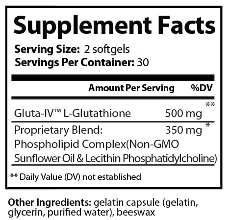 Research Labs Liposomal Glutathione Supplement w/Gluta-IV™, 100x Enhanced Absorption Research Labs