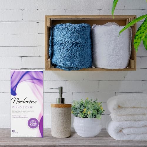Norforms Feminine Deodorant Suppositories, Long Lasting Odor Control, Tropical Splash Scent Norforms