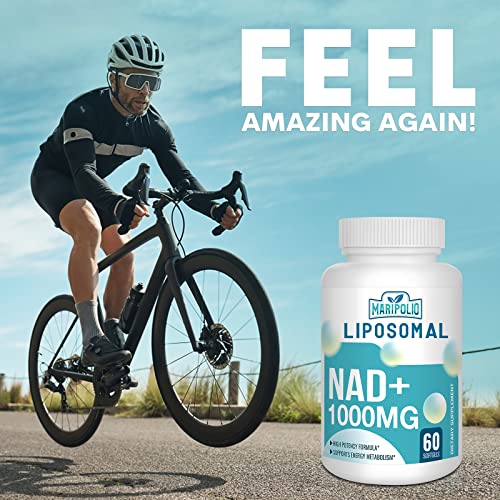 Liposomal NAD+ Supplement 1000 mg | Highest NAD Pontecy | Max Absorption | Pure NAD Maripolio