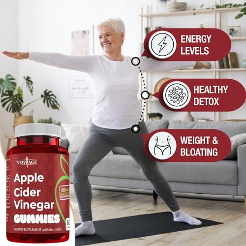 NEW AGE Apple Cider Vinegar Gummies 2-Pack - 120 Count - Immunity & Detox NEW AGE