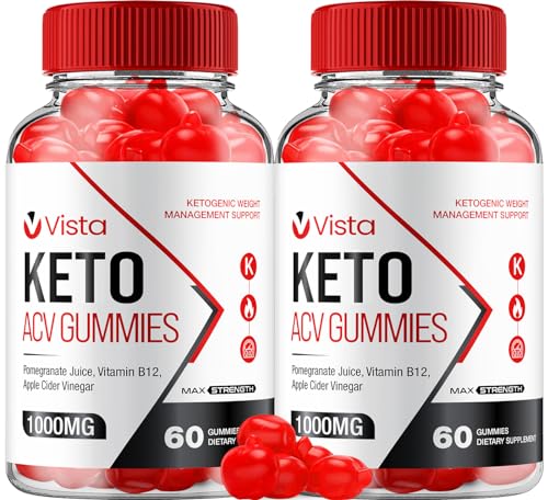 Rillvo (2 Pack) Vista Keto ACV Gummies - Official - Keto Vista ACV Advanced Formula Plus 