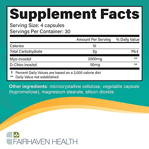 Fairhaven Health Myo-Inositol and D-Chiro Inositol Supplement | 40:1 Ratio | Female Fairhaven Health