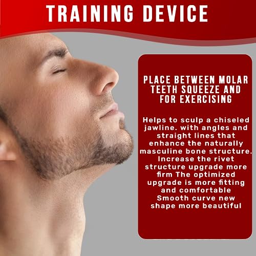 Jawline Exerciser for man&women, Jaw Exerciser, 3 Resistance Levels(6 pcs) Silicone Jawline MUWIGO
